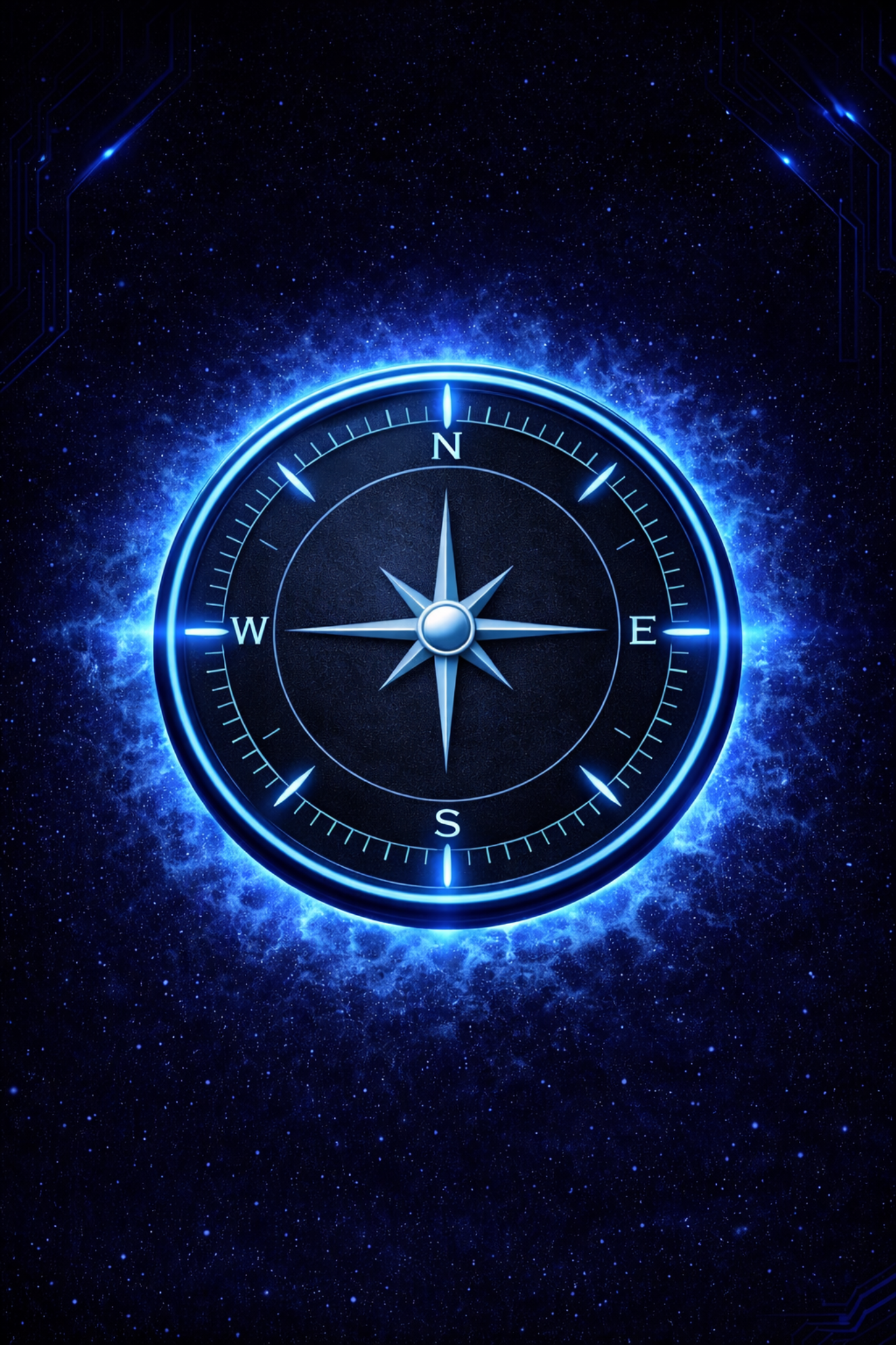 BA - Compass blue compass artwork